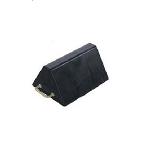 Molded Rubber Wheel Chocks - Jumbo 16"W x 8"H x 12"D